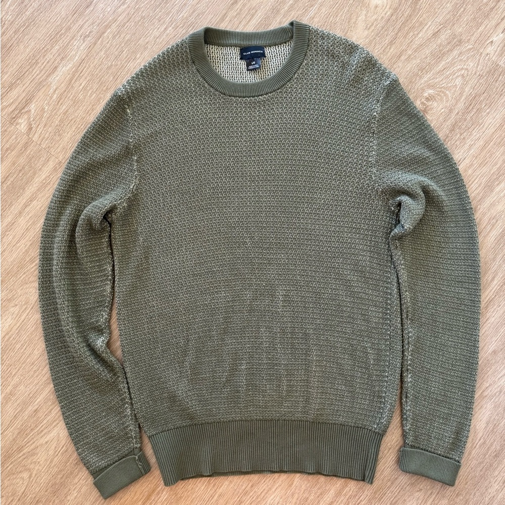Club Monaco Green Crewneck Sweater